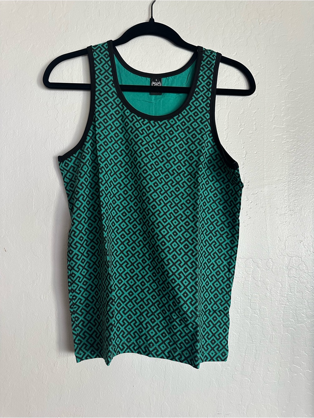 Women’s Green Patterned Tank Top